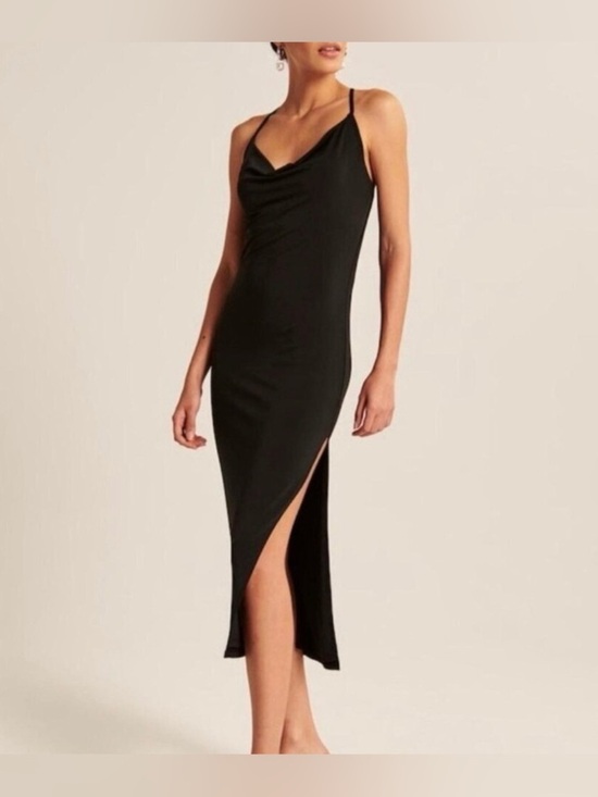 Abercrombie & Fitch Dresses & Skirts - Abercrombie & Fitch Cowl Neck Strappy Midi Slip Dress size Small Petite